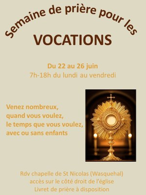 semaine pour les vocations